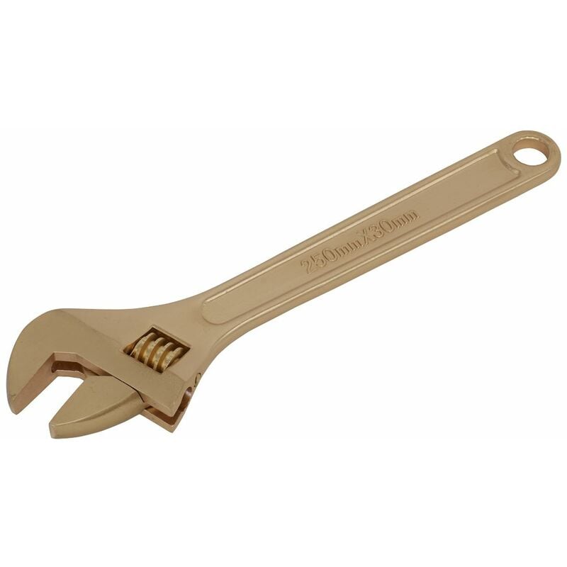 Adjustable Wrench 250mm Non-Sparking Beryllium Copper NS067 - Sealey