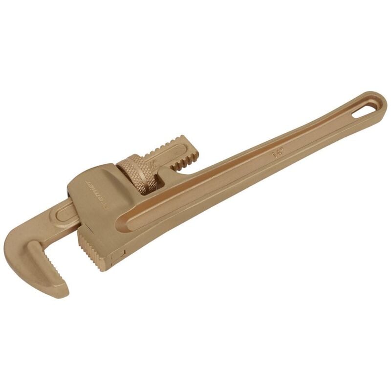 NS071 Premier Non-Sparking Pipe Wrench 350mm - Sealey