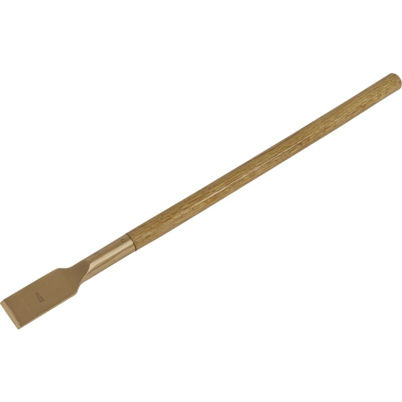 NS112 Premier Non-Sparking Scraper with Long Handle 50 x 690mm - Sealey