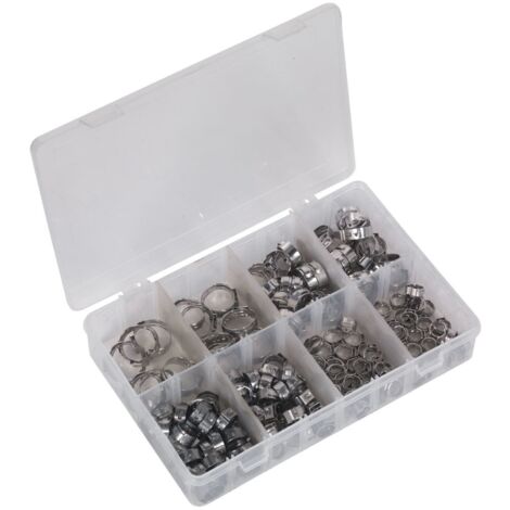 Sealey O-Clip Single Ear Assortment 160pc Stainless Steel AB043SE