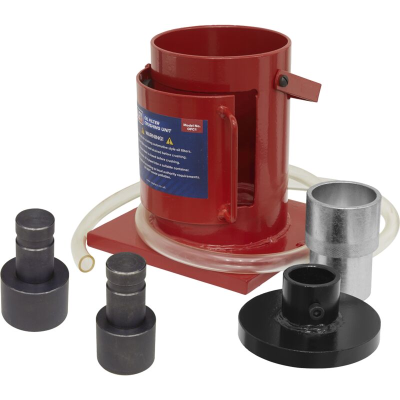 Sealey OFC1COMBO Oil Filter Crusher & Adaptor Combo