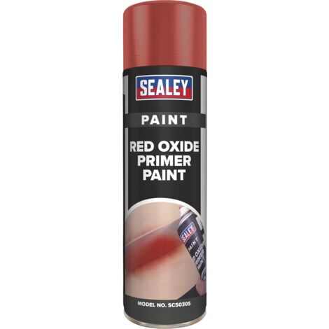Sealey Oxide Primer Paint 500ml - Red SCS030S