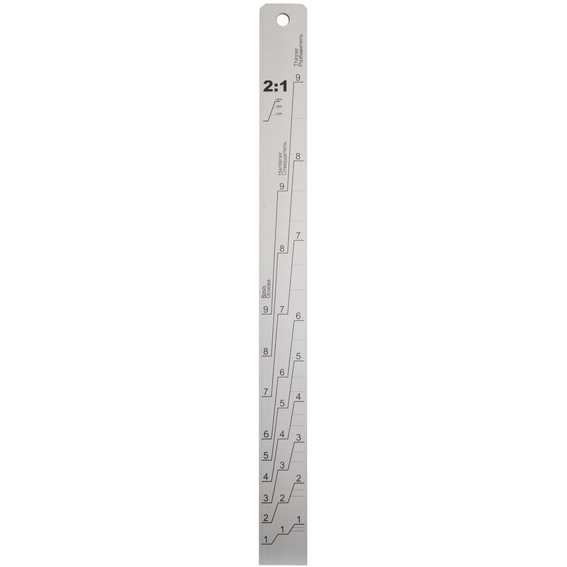 Sealey - Aluminium Paint Measuring Stick 2:1/4:1 PA04