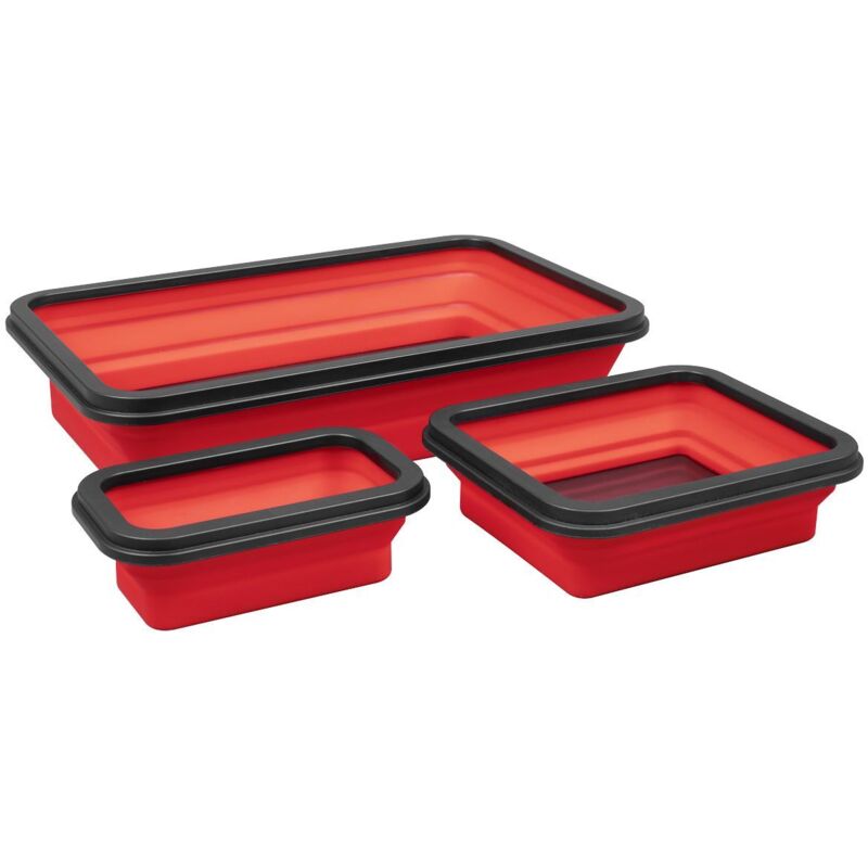 Apcmts Collapsible Magnetic Parts Tray - Set of 3 - Sealey