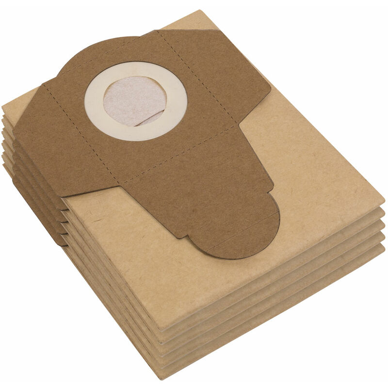 Sealey - PC20LNDB Dust Bag for PC20LN - Pack of 5