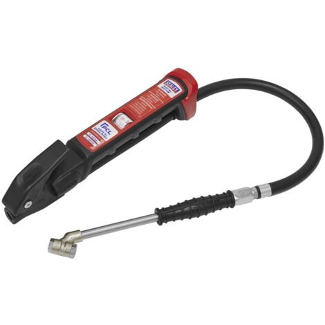 Sealey PCL Anodised Tyre Inflator with Twin Push-On Connector SA37/93B