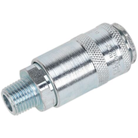 Sealey PCL Coupling Body Male 1/4""BSPT - Pack of 50 AC01BP