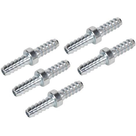 Sealey PCL Double End Hose Connector 1/4"" Hose - Pack of 5 AC10
