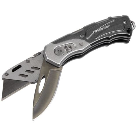 Sealey PK37 Premier Locking Pocket Knife Twin-Blade