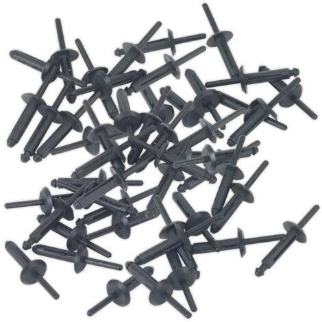 Sealey Plastic Rivet 6.3 x 25.2mm - Pack of 50 PR002