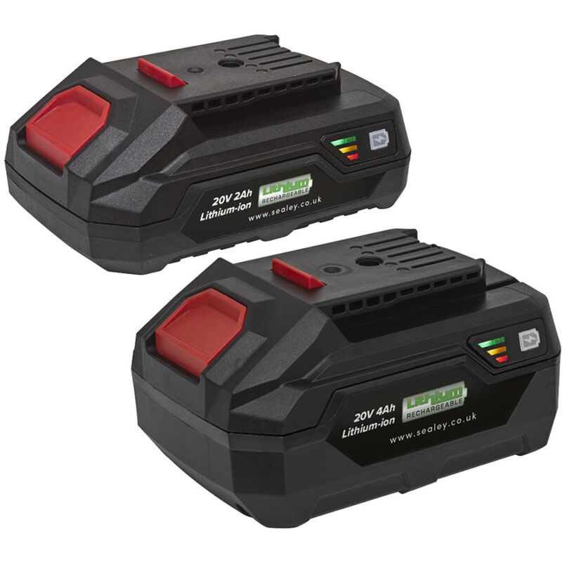 BK24 Power Tool Battery Pack 20V 2Ah & 4Ah Kit for SV20 Series - Sealey