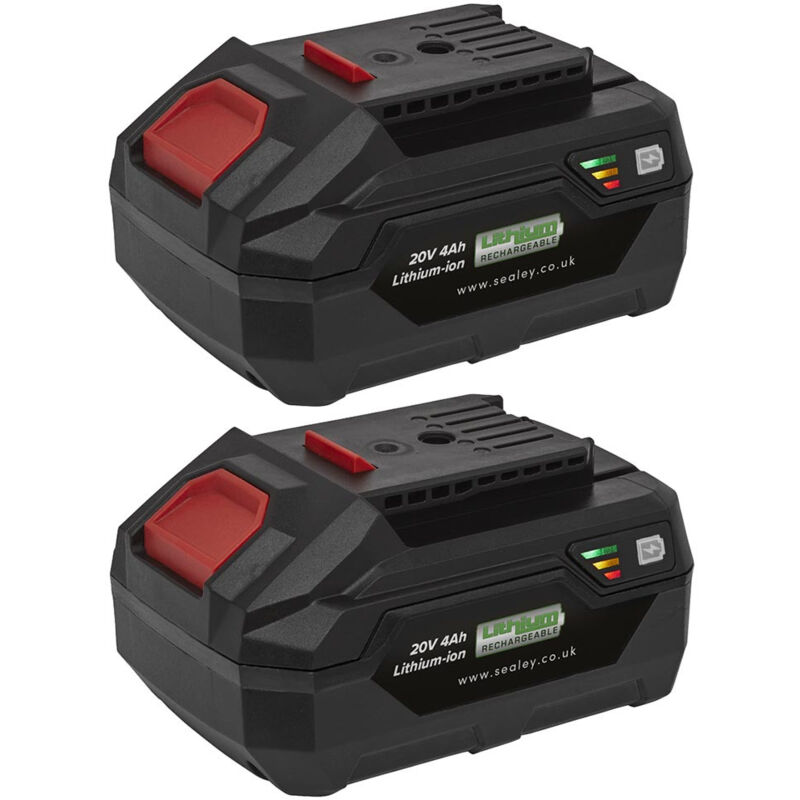 BK04 Power Tool Battery Pack 20V 4Ah Kit for SV20V Series - Sealey