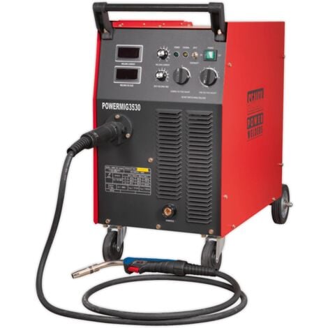 Sealey POWERMIG3530 Professional MIG Welder 300Amp 415V 3ph with Binzel Euro Torch