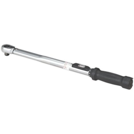 Sealey Premier Calibrated Locking Micrometer Style Torque Wrench 1/2""Sq Drive 40-210Nm STW201