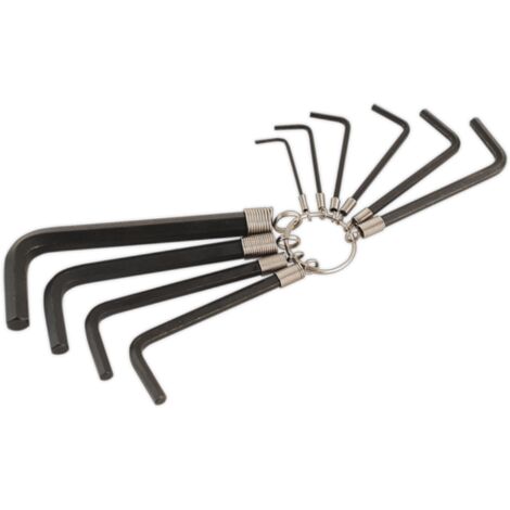 Sealey Premier Hex Key Set on Ring 10pc AK6148