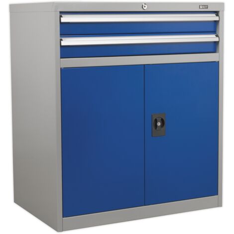 Sealey Premier Industrial&trade Industrial Cabinet with 2 Drawers & 1 Shelf API8810