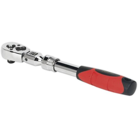 Sealey Premier Locking Flexi-Head Extendable Ratchet Wrench 3/8""Sq Drive AK6681