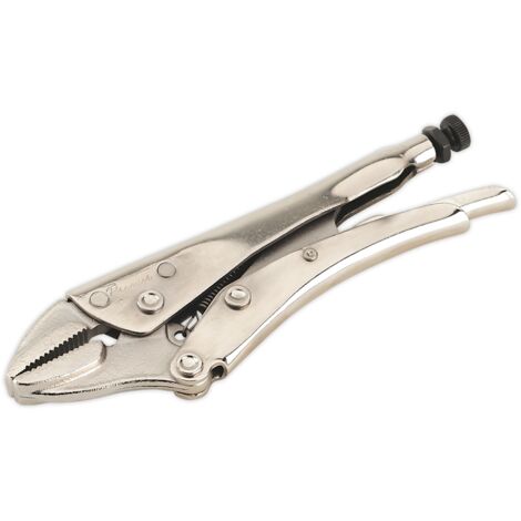 Sealey Premier Locking Pliers Straight Jaws 185mm 0-30mm Capacity AK6822