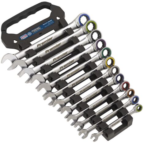 Sealey Premier Platinum Combination Ratchet Spanner Set 12pc AK63949