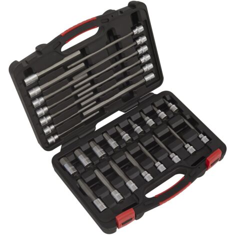 Sealey Premier Platinum Hex Socket Bit Set 3/8""Sq Drive 30pc AK89000