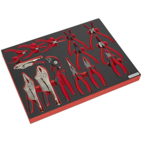 Sealey Premier Platinum Pliers Set with Tool Tray 14pc TBTP05