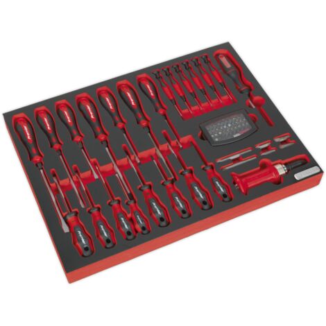 Sealey Premier Platinum Screwdriver Set with Tool Tray 72pc TBTP04