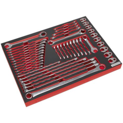 Sealey Premier Platinum Specialised Spanner Set with Tool Tray 44pc TBTP11