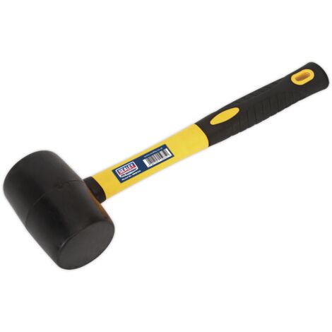 Sealey Premier Rubber Mallet with Fibreglass Shaft 1lb RMB100