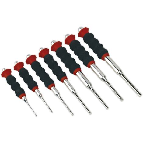 Sealey Premier Sheathed Parallel Pin Punch Set 7pc AK9131
