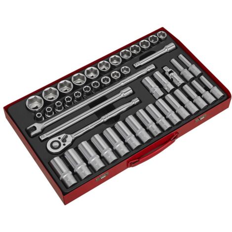 Sealey Premier Socket Set 1/2""Sq Drive 46pc AK6941