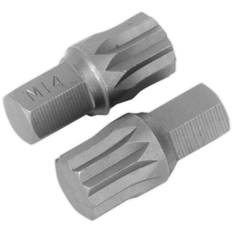 Sealey Premier Spline Bit M14 x 30mm - Pack of 2 AK5532