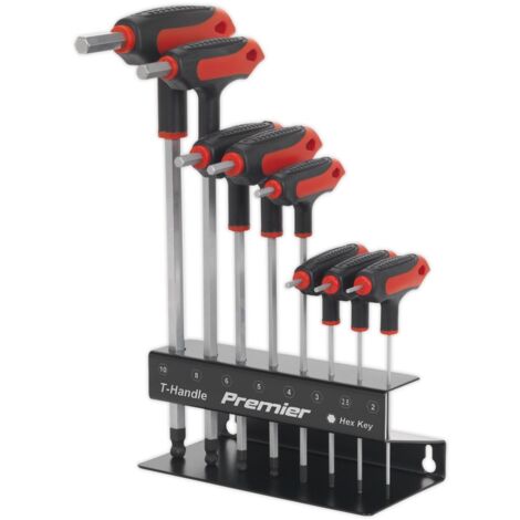 Sealey Premier T-Handle Ball-End Hex Key Set 8pc AK7195