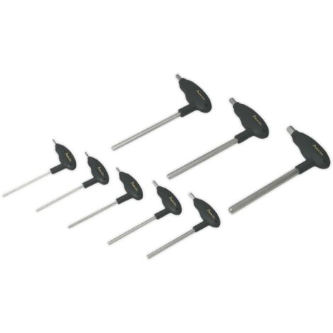 Sealey Premier T-Handle Hex Key Set 8pc AK7143