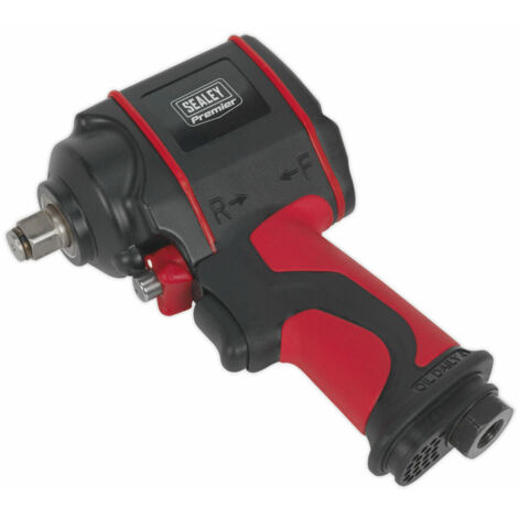 Sealey Premier Twin Hammer Stubby Air Impact Wrench 1/2""Sq Drive SA6002S