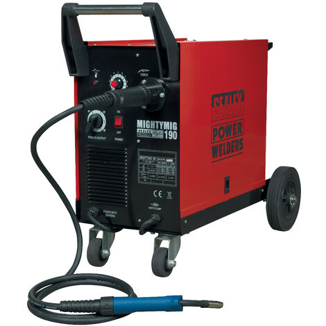 Sealey Professional Gas/No-Gas MIG Welder 190A with Euro Torch MIGHTYMIG190