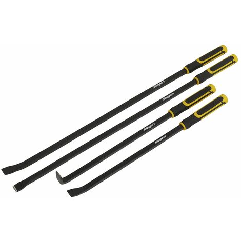 Sealey Pry Bar Set4 Piece Heavy Duty with Hammer Cap