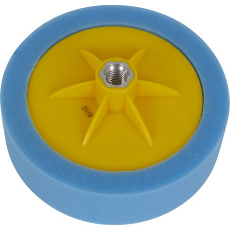 Sealey PTC/CH/M14-B 150 x 50mm Buffing & Polishing Foam Head M14 x 2mm - Blue/Medium