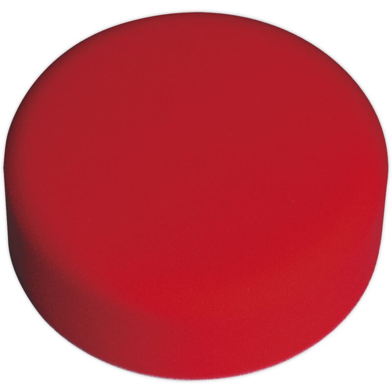 PTCCHV150R Hook-and-Loop Buffing & Polishing Foam Head 150 x 50mm - Red/Ultra-Soft - Sealey