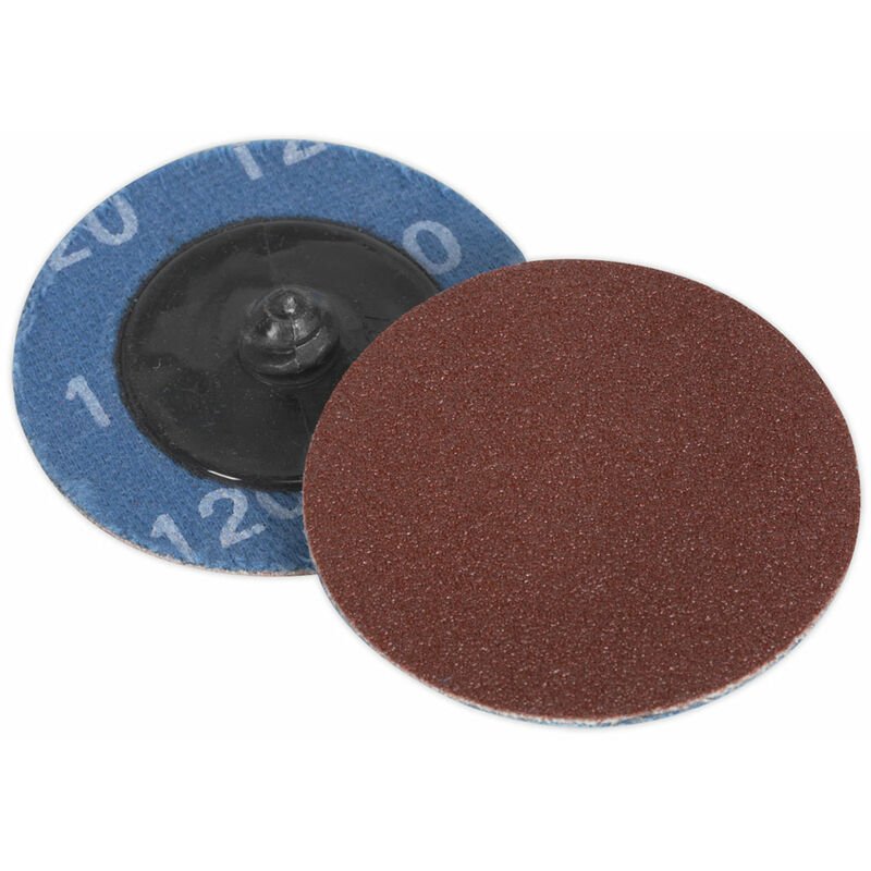 Sealey - PTCQC50120 Quick Change Sanding Disc Ø50mm 120Grit Pack of 10