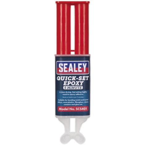 Sealey Quick-Set 5 Minute Epoxy Adhesive 25ml SCS401