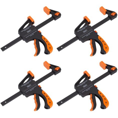 Sealey Ratchet Bar Clamp Set 150mm 4pc AK61014