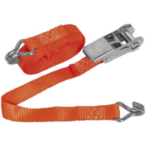 Sealey Ratchet Strap Polyester Webbing 25mm x 4.5m 800kg Breaking Strength TD0845J