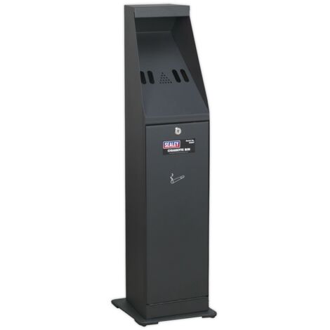 Sealey RCB07 Cigarette Bin Metal Black