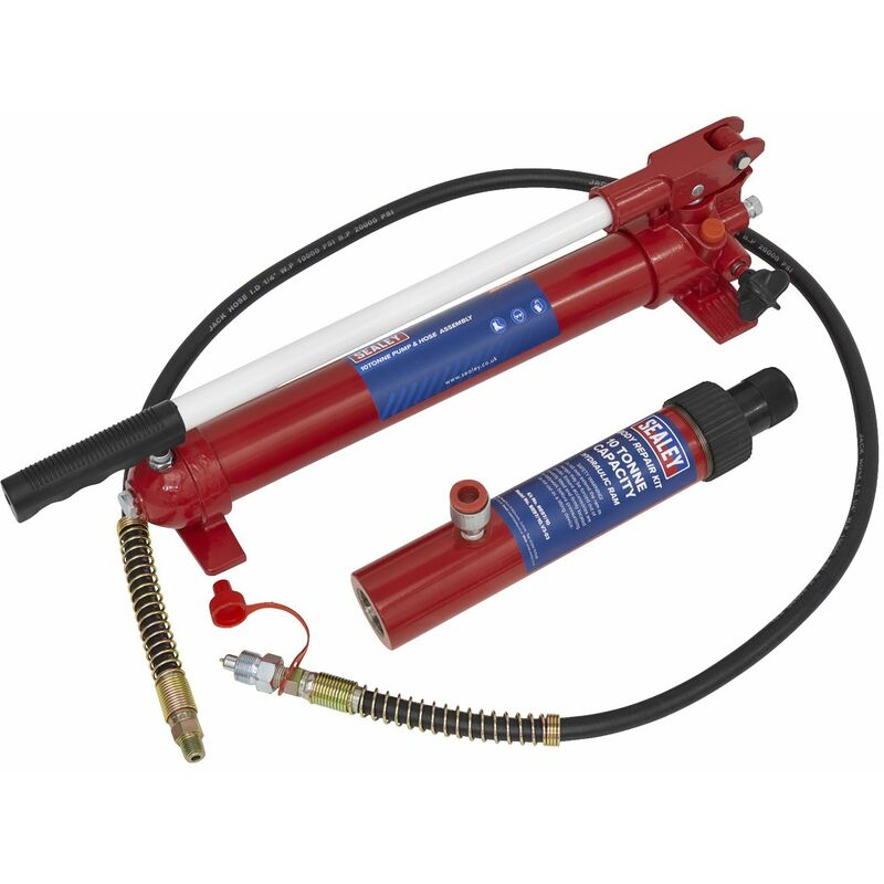Sealey - Snap Push Ram with Pump & Hose Assembly - 10 Tonne RE97.10-COMBO