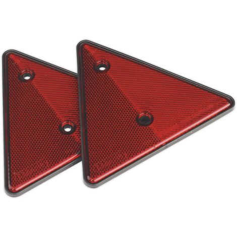 Sealey Rear Reflective Red Triangle Pack of 2 TB17