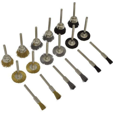 Sealey Rotary Tool Brush Set 18pc RTA18WB