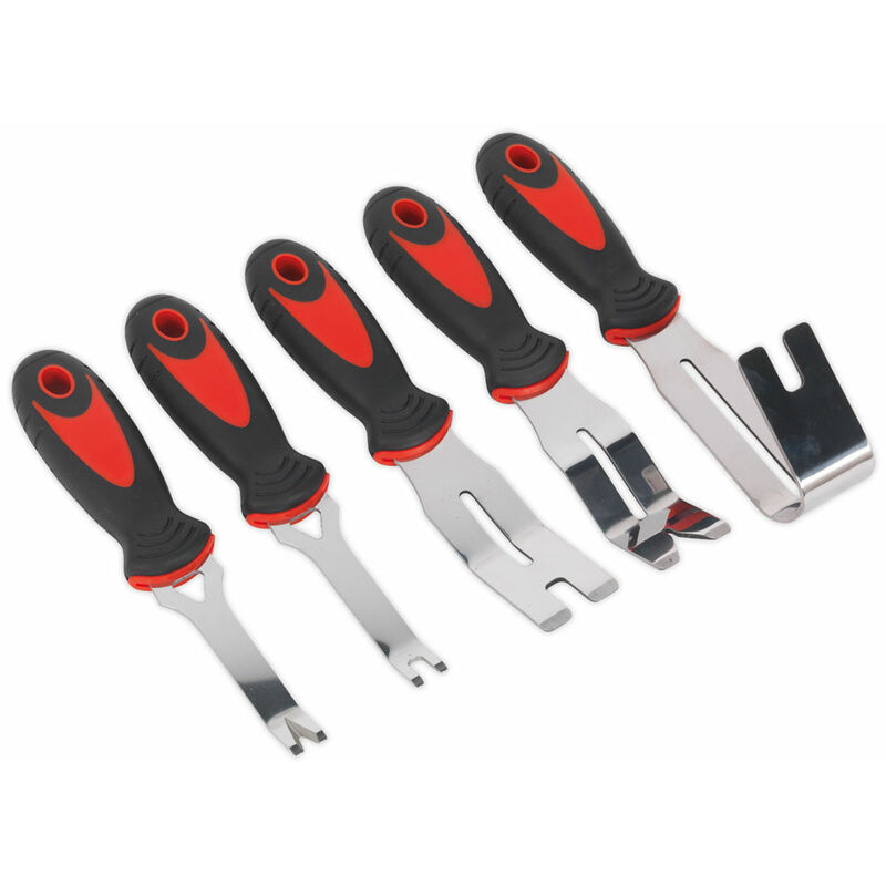 RT006 Door Panel and Trim Clip Removal Tool Set 5pc - Sealey