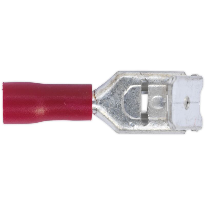 RT17 Piggy-Back Terminal 6.3mm Red Pack of 100 - Sealey