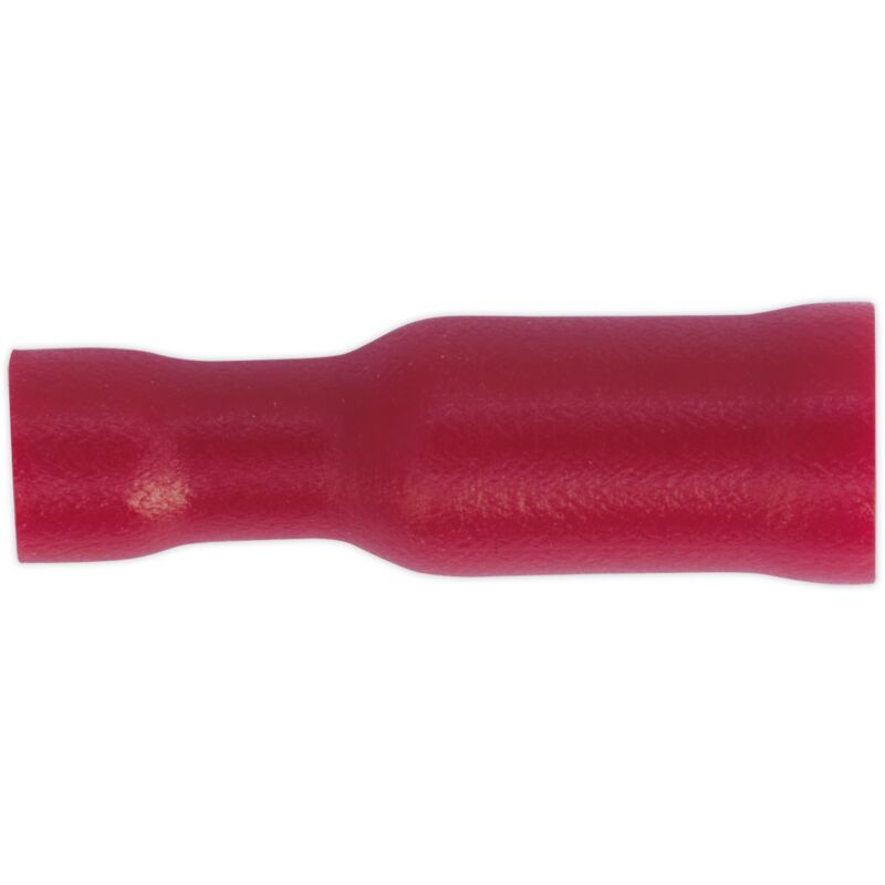 RT23 Female Socket Terminal Ø4mm Red Pack of 100 - Sealey