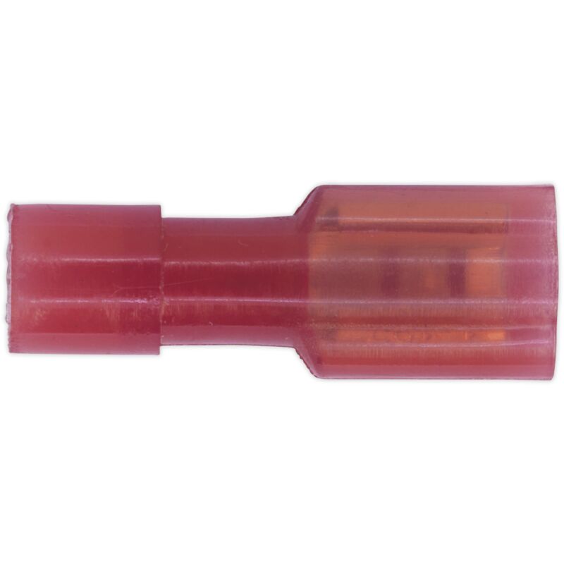 RT30 Fully Insulated Terminal 4.7mm Female Red Pack of 100 - Sealey